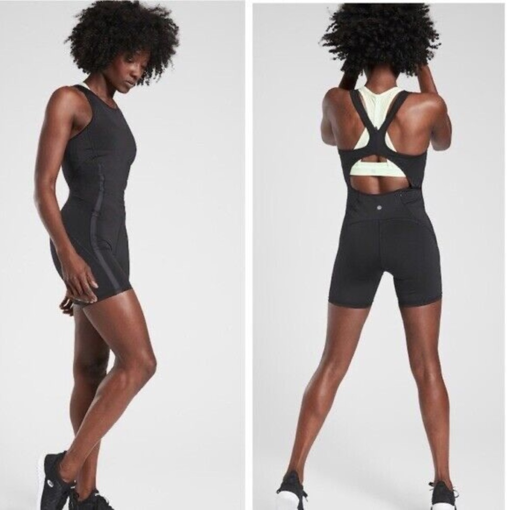 Athleta lighting unitard in supersonic
